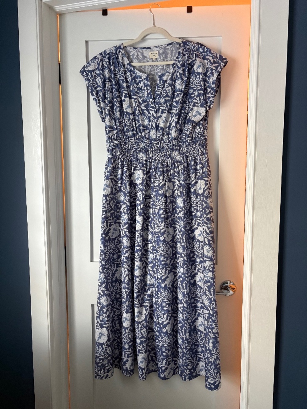 Marea by Liz Joy Clara Dress, Indigo Blossom, Large